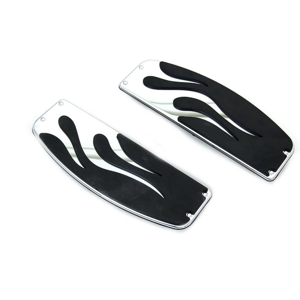Chrome Driver Footboard Set with Chain Design fits Harley-Davidson
